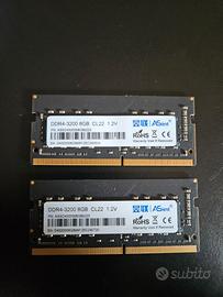 16GB DDR4 3200 (2x8GB )  SODIMM ASINT