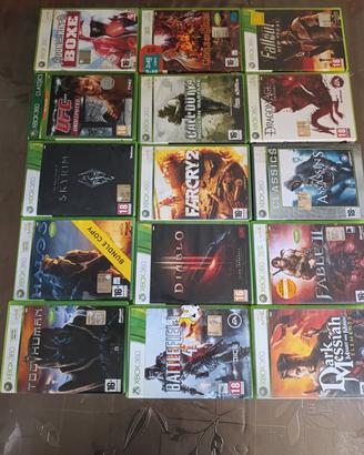 Lotto di 14 videogiochi per Xbox 360