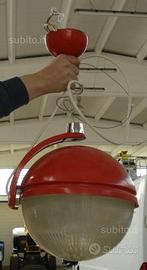 Lampadari Ferro Arancione e Vetro