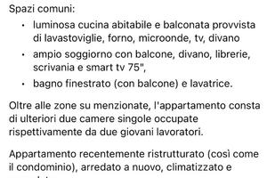 Camera matrimoniale uso singola