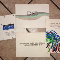 Manuali Organo YAMAHA electone D-85