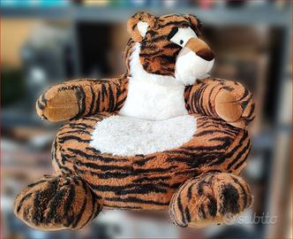 poltrona peluche Tigro abbraccio
