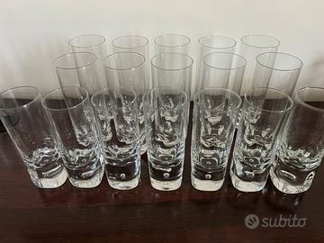 SET BICCHIERI CRISTALLO DA WHISKY LIQUORE BIBITA