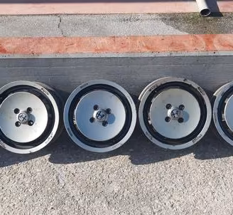 5 cerchi lega orginali alfetta quadrifoglio oro