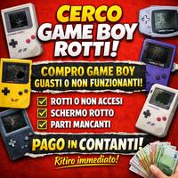acquist gameboy rotti, non funzionanti, non accesi