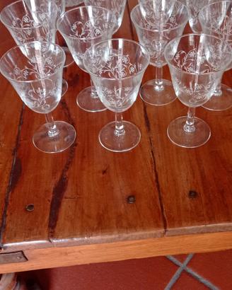 BICCHIERI CRISTALLO VINTAGE 