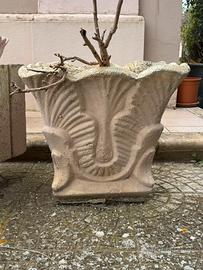 Vaso in cemento per esterno