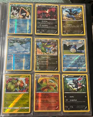 Lotto 9 carte pokemon reverse