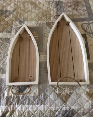 Vassoio legno a forma di barca