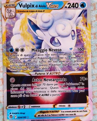Pokemon Vulpix di Alola V astro