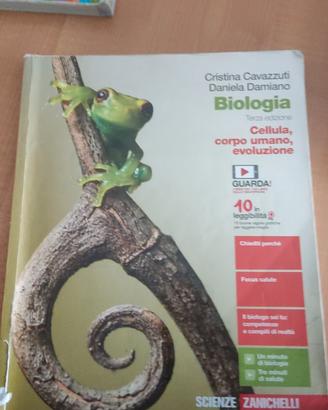 LIBRI BIOLOGIA  CELLULA CORPO UMANO IN EVOLUZIONE