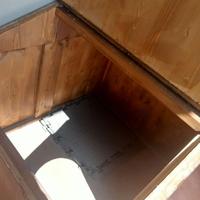 Cuccia per cane artigianale in legno massello