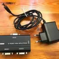 Splitter VGA attivo a 2 porte