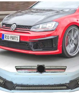 PARAURTI ANTERIORE VOLKSWAGEN VW GOLF 7 LOOK R400
