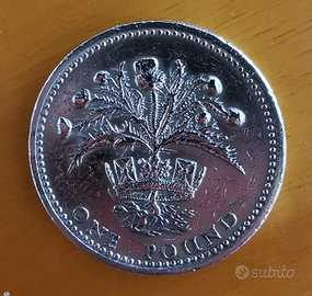 1 Sterlina Antica seconda Inghilterra del 1984