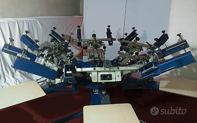 Giostra serigrafica manuale Sidewinder 6 colori