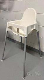 Seggiolone pappa bianco stile IKEA - Usato