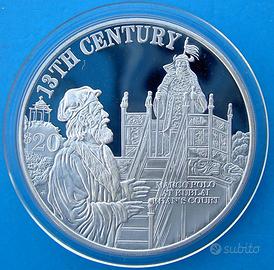 50$ ARGENTO MARCO POLO ALLA CORTE DI KUBLAI KHAN