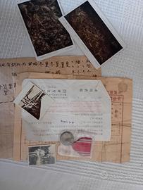 Lotto documenti, foto e medaglia giapponesi ww2