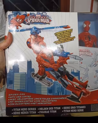 Spider Man in elicottero
