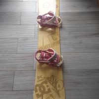 korua snowboard 155 attacchi Salomon 