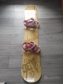 korua snowboard 155 attacchi Salomon 