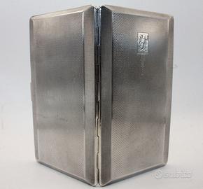 Splendido portasigarette cromato anni 40