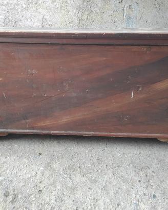cassapanca in legno inizi 900