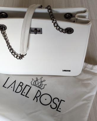 Borsa bianca Label Rose