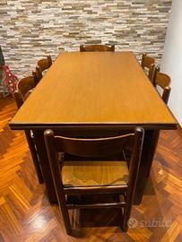 TAVOLO CUCINA O SALA LEGNO MASSELLO