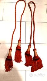 cordone con nappe rosso oro