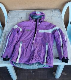 Giacca da sci viola per bambina