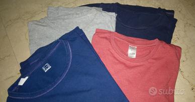 Set 4 magliette cotone a maniche lunghe Decathlon 