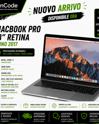 MacBook Pro 13" Retina 2017 – Intel Core i7