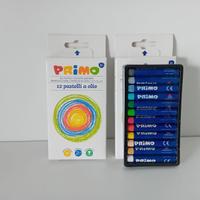 2 scatole pastelli a olio da 12 colori