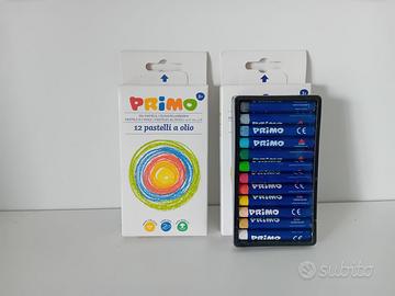 2 scatole pastelli a olio da 12 colori