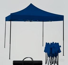 Gazebo 3x3x3 Richiudibile Blu 