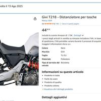 Distanziatore  borse laterali morbide per Honda