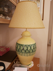 Lampada ceramica dipinta a mano