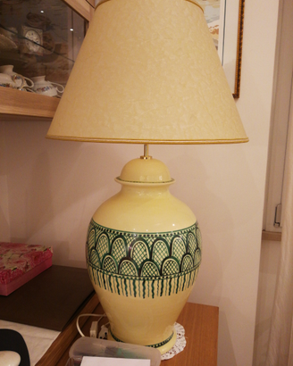 Lampada ceramica dipinta a mano