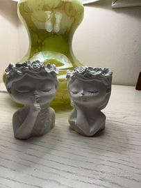 sculture vaso donne in ceramica 