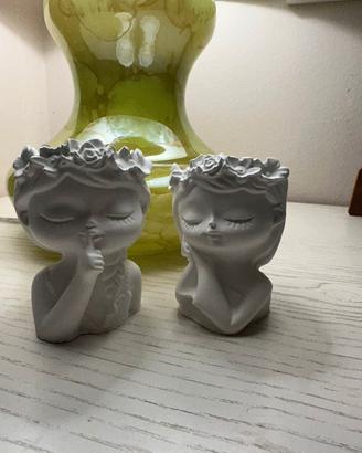sculture vaso donne in ceramica 