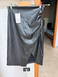 Gonna ecopelle nuova