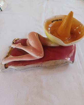 Posacenere Vintage An'50 Pin-Up Sombrero "Sanremo"