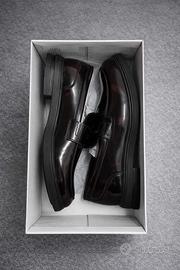 Mocassini bordeux lucido