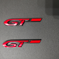 Adesivo GT logo auto colore rosso
