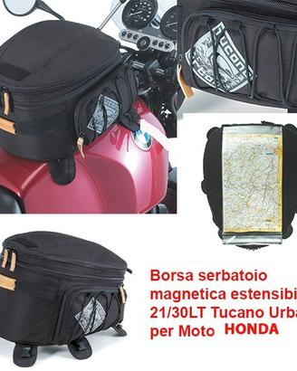 BORSA SERBATOIO MAGNETICA MOTO HONDA TUCANO 21/30L