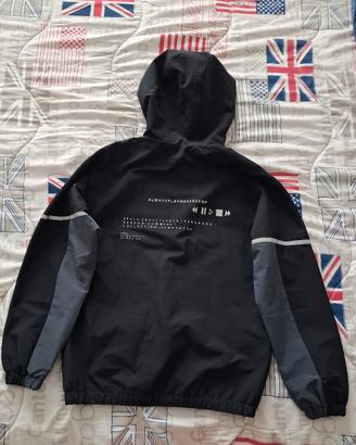 Giacca antivento ZARA nera con cappuccio