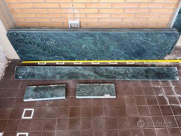 Lastre di marmo verde