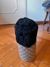 Cappello vintage uomo pelliccia astrakan